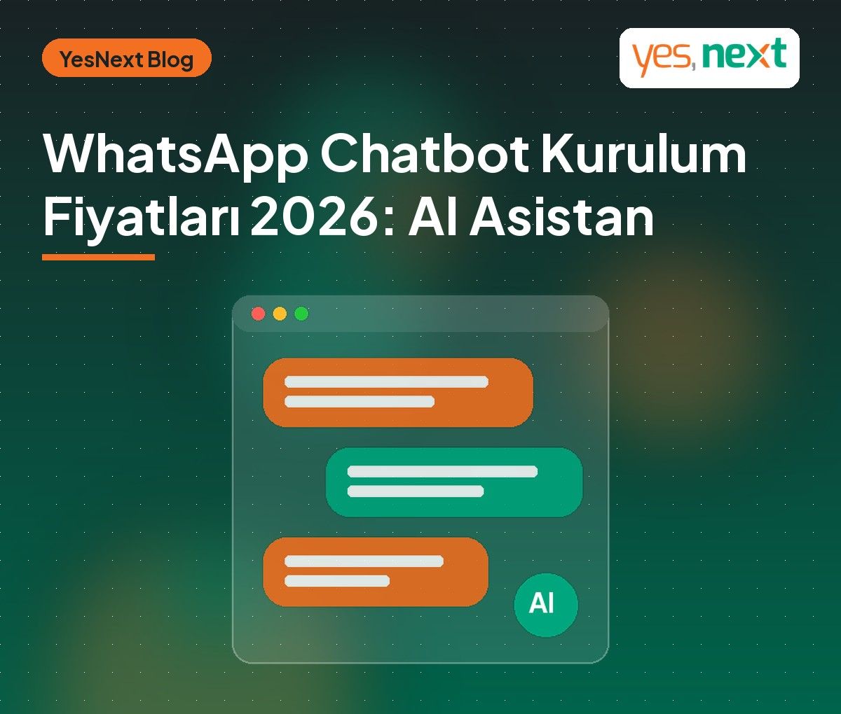 WhatsApp Chatbot Kurulum Fiyatları 2026: Yapay Zeka Asistanı Ne Kadar Tutar?