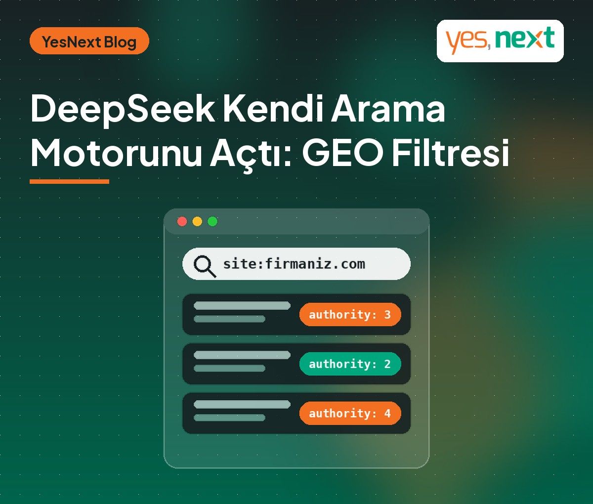 DeepSeek Kendi Arama Motorunu Açtı: ”GEO Manipülasyonu” Filtresi ve Sayfa Otorite Puanı Ne Anlama Geliyor?