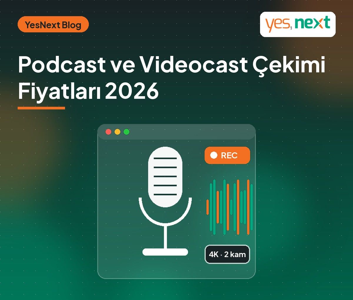 Podcast ve Videocast Çekimi Fiyatları 2026: İstanbul’da Stüdyo, Kurgu ve Paket Bütçeleri